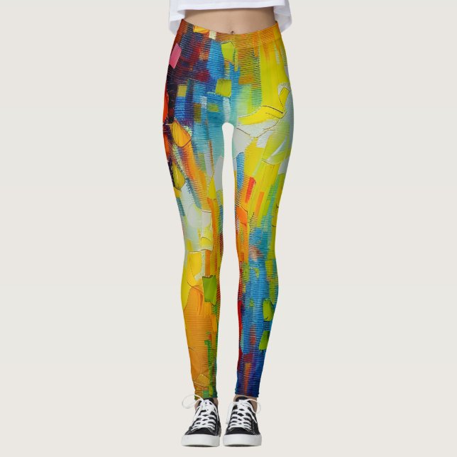 Beautiful Abstract Art Leggings (Front)