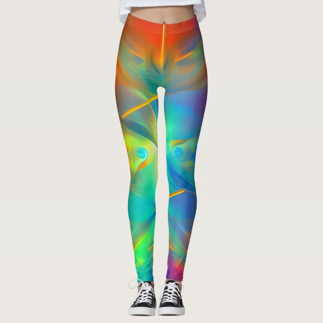 Beautiful Abstract Art Leggings (Front)