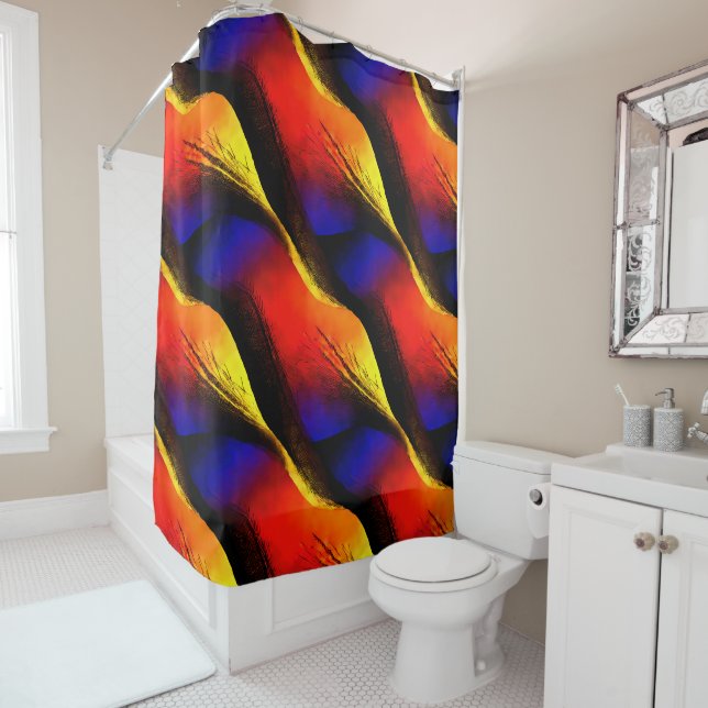 Beautiful Abstract Art on Dark Background  (In Situ)
