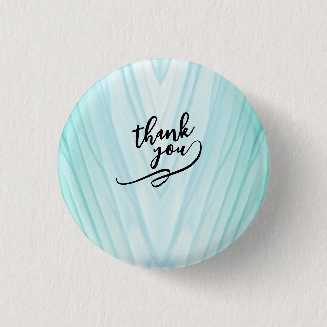 Beautiful abstract art thank you 1 inch round button (Front)