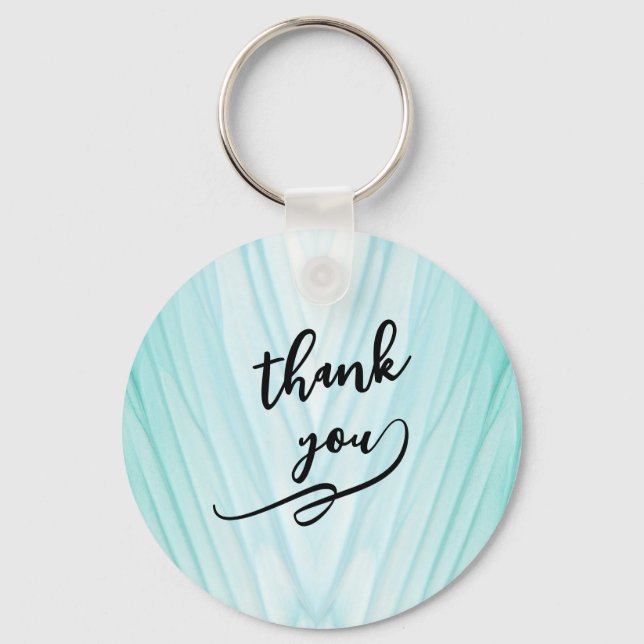 Beautiful abstract art thank you keychain (Front)