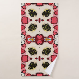 Beautiful abstract bath towel
