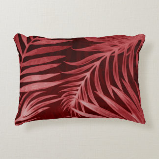 Beautiful abstract colour pink and red flowers on  accent pillow