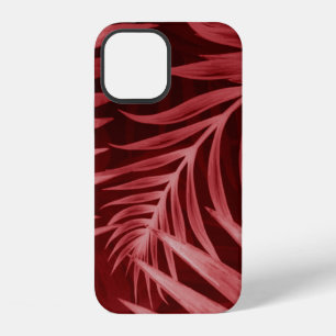 Beautiful abstract colour pink and red flowers on iPhone 12 case