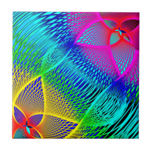 Beautiful Abstract Colourful Art - Multicolor Chic Tile