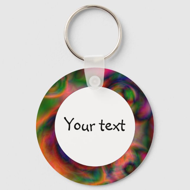 Beautiful abstract design keychain (Front)