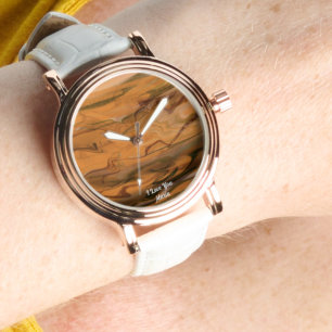 Beautiful Abstract Elegant Rose Gold Watch