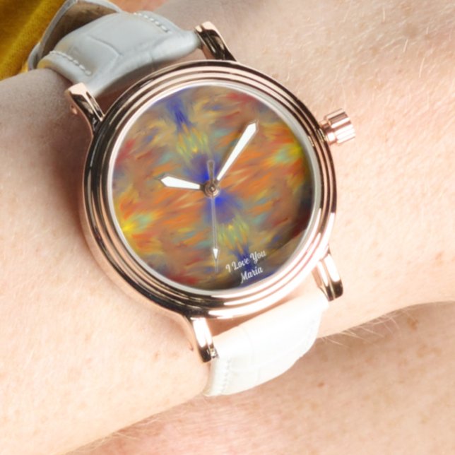 Beautiful Abstract Elegant Rose Gold Watch (Creator Uploaded)