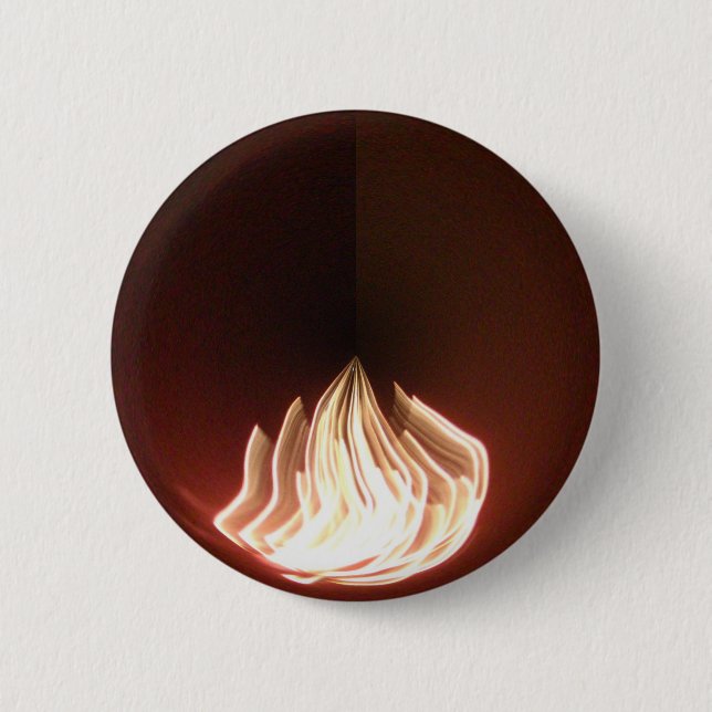 Beautiful Abstract Flame Art Print 2 Inch Round Button (Front)