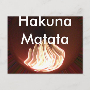 Beautiful Abstract Flame Art Print Postcard