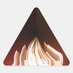 Beautiful Abstract Flame Art Print Triangle Sticker