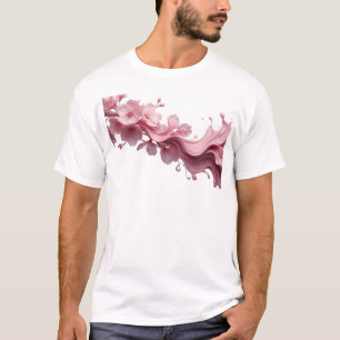 Beautiful ABSTRACT FLOWER Style Statement T-Shirt