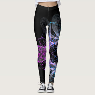 Beautiful Abstract Geometric Stylish Art Leggings