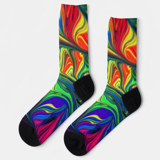 Beautiful Abstract Illustration Sock (Left)