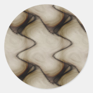 Beautiful Abstract Leave a Long Lasting Impression Classic Round Sticker