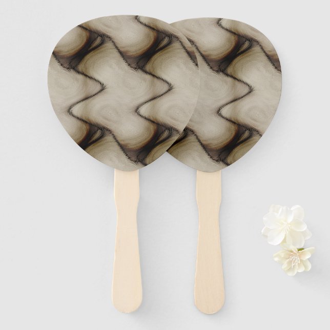 Beautiful Abstract Leave a Long Lasting Impression Hand Fan (Front and Back)