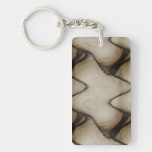 Beautiful Abstract Leave a Long Lasting Impression Keychain