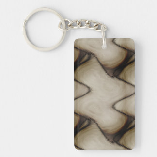 Beautiful Abstract Leave a Long Lasting Impression Keychain