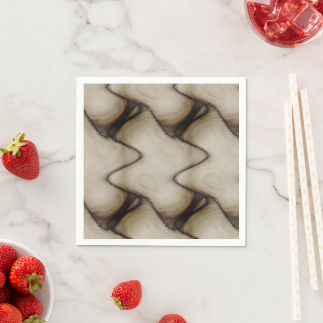 Beautiful Abstract Leave a Long Lasting Impression Napkin (Insitu)