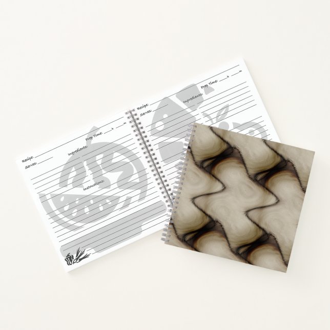Beautiful Abstract Leave a Long Lasting Impression Notebook (Inside)