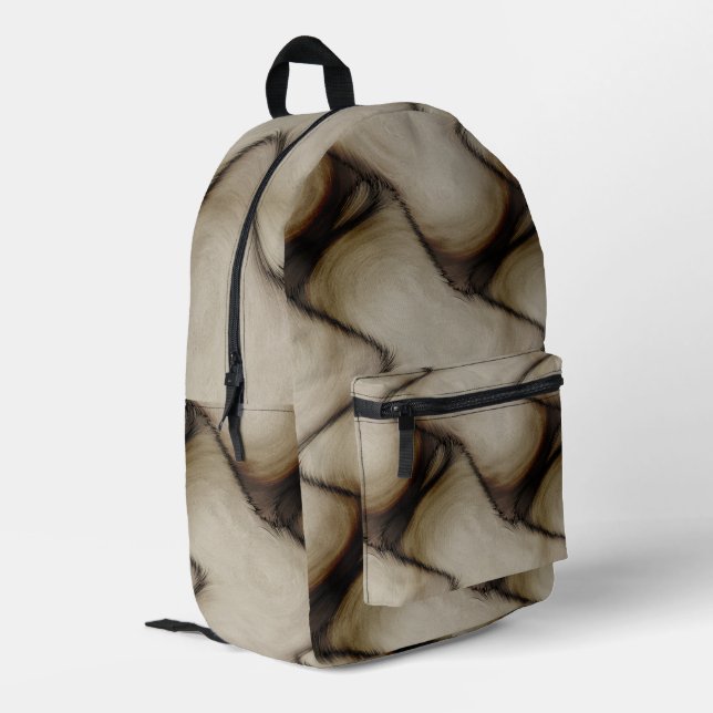 Beautiful Abstract Leave a Long Lasting Impression Printed Backpack (Back Corner Left)