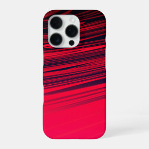 Beautiful Abstract Marble Pattern in Red and Black iPhone 16 Pro Case