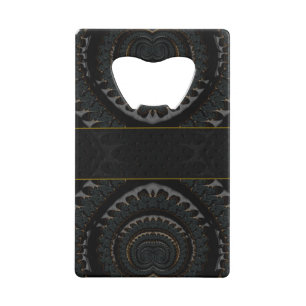Beautiful Abstract Monogram Wallet Bottle Opener
