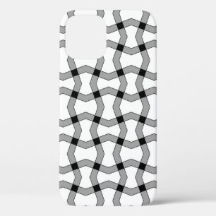 Beautiful abstract ornamental background, black, g iPhone 12 case
