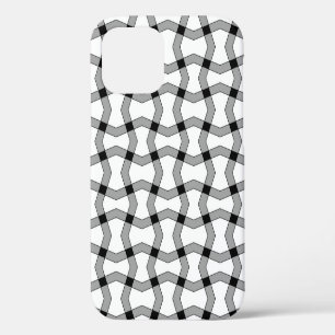 Beautiful abstract ornamental background, black, g iPhone 12 case