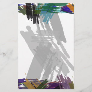 Beautiful Abstract Paint Brush Colours Flyer