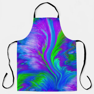 Beautiful Abstract Peacock Feather Apron
