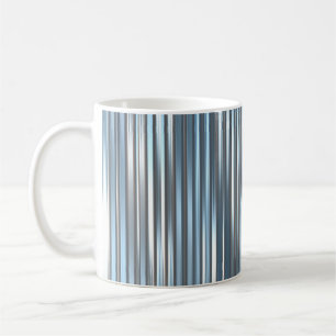 Beautiful abstract vertical blue background with l coffee mug