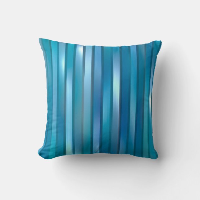 Beautiful abstract vertical blue background with l throw pillow (Front)