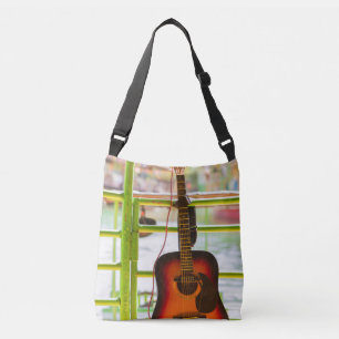 Beautiful Acoustic Guitar Crossbody Bag