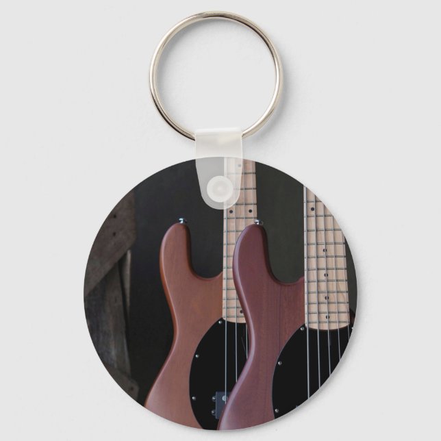 Beautiful Acoustic Guitar Keychain (Front)