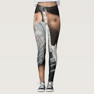 Beautiful Acoustic Guitar Leggings