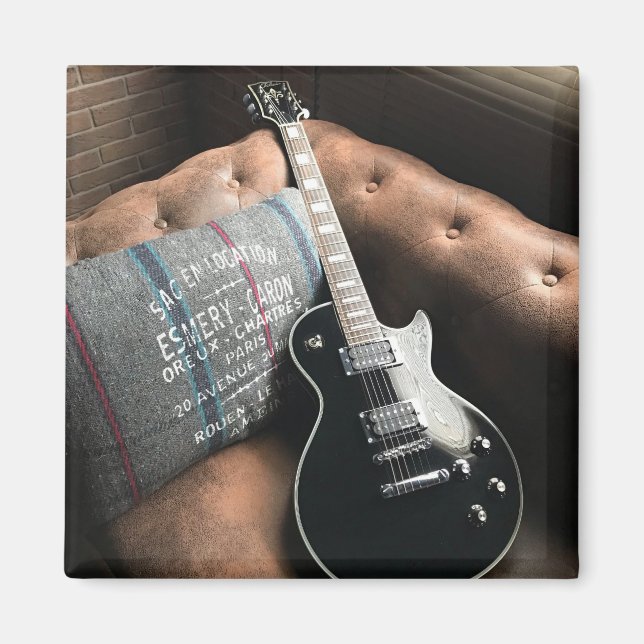 Beautiful Acoustic Guitar Magnet (Front)