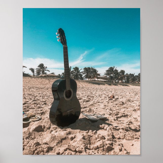 Beautiful Acoustic Guitar Poster (Front)