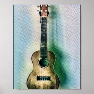 Beautiful Acoustic Guitar Poster