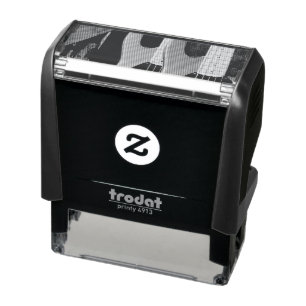 Beautiful Acoustic Guitar Self-inking Stamp