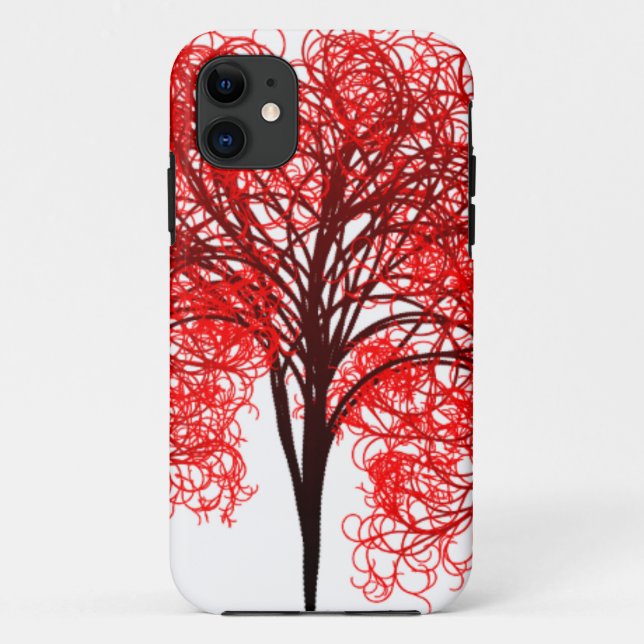 Beautiful Aesthetic Tribe tree Branche Digital Art Case-Mate iPhone Case (Back)