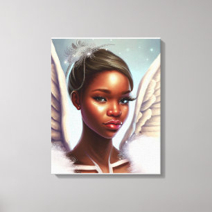 Beautiful African Angel  Canvas Print