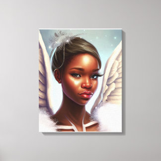 Beautiful African Angel  Canvas Print