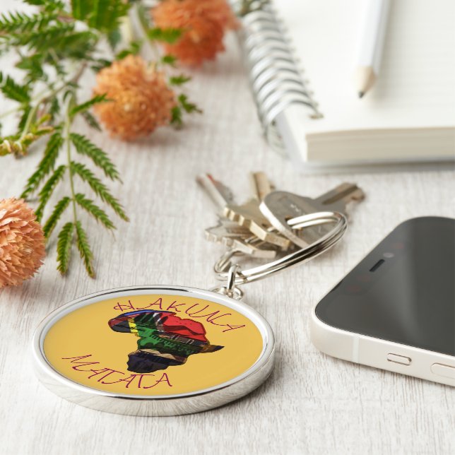 Beautiful African Customize Product  Keychain (Side)