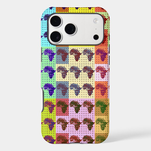 Beautiful African Map Chequered Pap art ethnic  (Back)