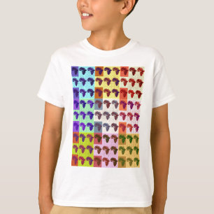 Beautiful African Map Chequered Pap art ethnic  T-Shirt