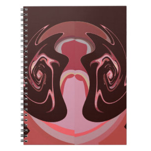Beautiful African Maroon Motif Print Design Notebook
