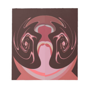 Beautiful African Maroon Motif Print Design Notepad