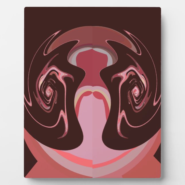 Beautiful African Maroon Motif Print Design Plaque (Front)