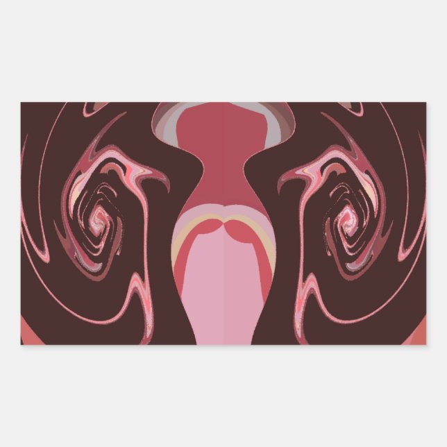 Beautiful African Maroon Motif Print Design Sticker (Front)